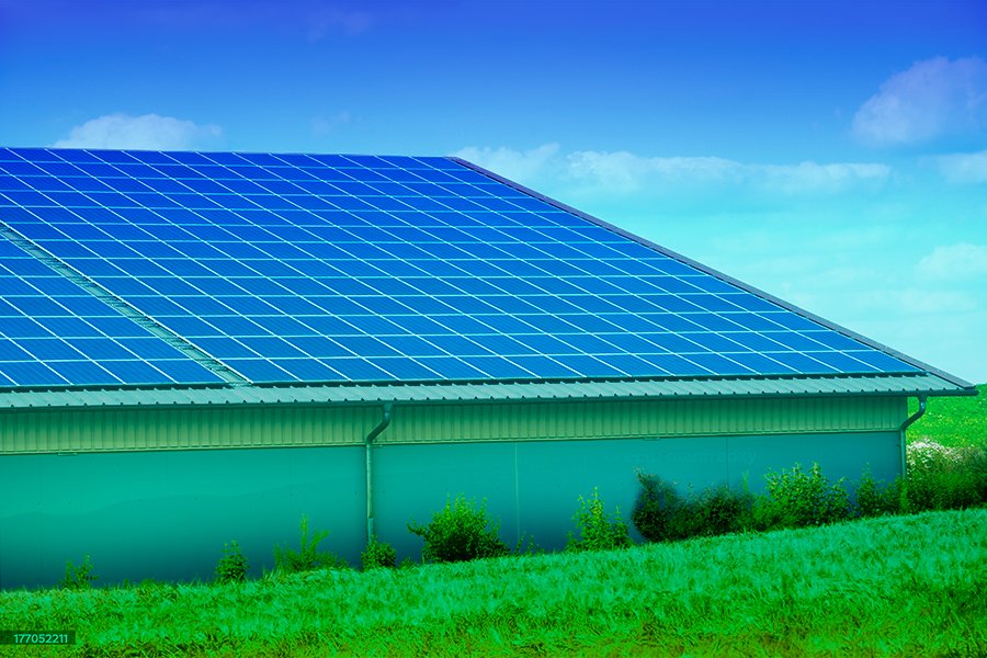 centrale photovoltaïque en campagne